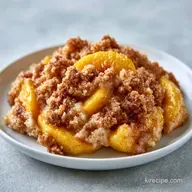 Peach Crisp with Cinnamon Crumble for 8