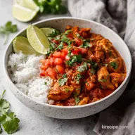 2 Ingredient Slow Cooker Salsa Chicken for 6 Servings