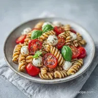 Basil Mozzarella Pasta Salad in 25 Min