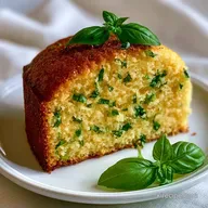 Basil Olive Oil Cake with Lemon Zest