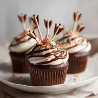 Bow Arrow Cupcakes Recipe for 12 Servings