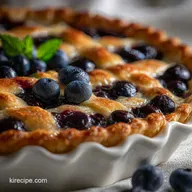 Blueberry Pie with Canned Filling: Crispy Baked