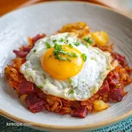 Canned Corn Beef Breakfast Recipe for 4 Servings