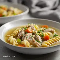 Creamy Turkey Noodle Soup in 50 Minutes