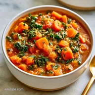 Vegetarian Kale Soup for 4 Servings