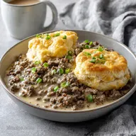 Crispy Ground Beef Recipe for Biscuits and Gravy