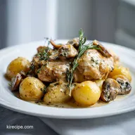 Crock Pot Chicken with Mushrooms and Potatoes