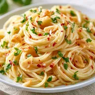 Easy Garlic Basil Spaghetti in 15 Minutes