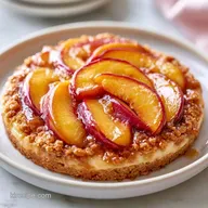 Easy No Bake Peach Pie for 8 Servings