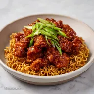 General Tso Chicken Ramen in 35 Minutes