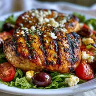 Greek Grilled Chicken Salad with Feta