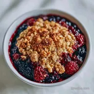 Healthy Fruit Crisp Recipe for 6 Servings