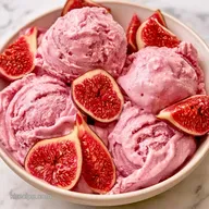 Fig Ice Cream with Fresh Figs