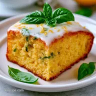 Lemon Basil Yogurt Cake with Greek Yogurt