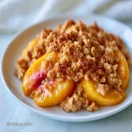 Low Fat Peach Dessert with Oats