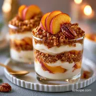 No Bake Peach Dessert Cups: Creamy
