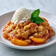 Peach Crisp with Fresh Peaches