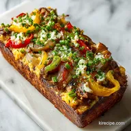 Philly Cheesesteak Meatloaf with Provolone