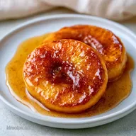 Quick Baked Peaches with Cinnamon: Honey