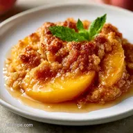 Quick Peach Dessert with Cake Mix