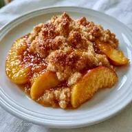 Easy Fresh Peach Crisp Recipe