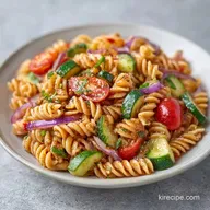 Red Onion Pasta Salad in 27 Minutes