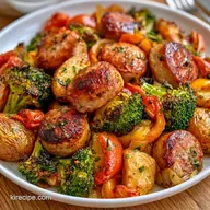 Sheet Pan Sausage and Veggies: Roasted