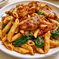 SunDried Tomato Chicken Pasta for 4