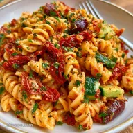 SunDried Tomato Pasta Salad with Feta