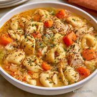 Tortellini Soup with Chicken: One-Pot