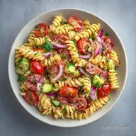 Zesty Italian Pasta Salad for 10 Servings