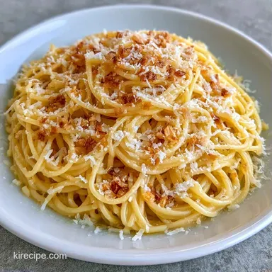 Garlic Parmesan Pasta in 15 Minutes Recipe Card
