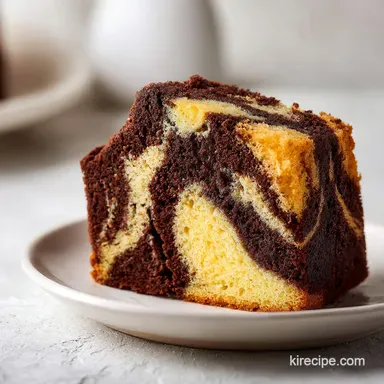 9x13 Marble Cake with Buttermilk Recipe Card