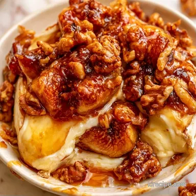 Brie and Fig Jam with Walnuts Recipe Card