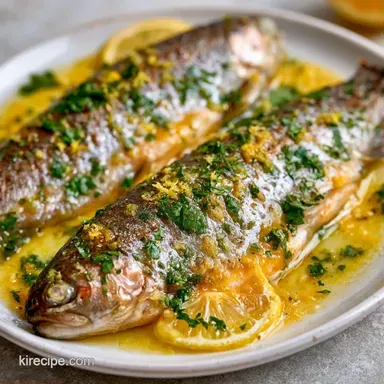 Baked Lemon Trout in 32 Minutes Recipe Card