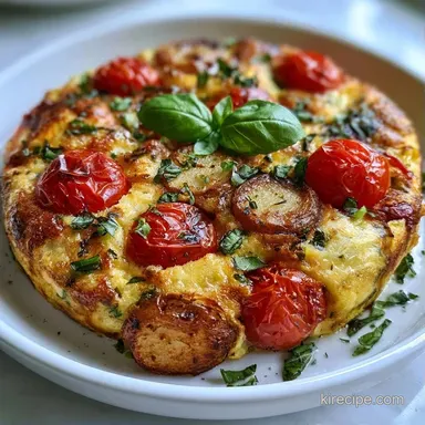 Basil Frittata with Gold Potatoes Recipe Card