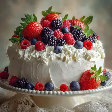 Berry Chantilly Cake Recipe with Mascarpone