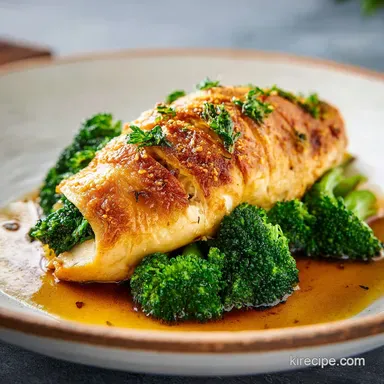 Broccoli Stuffed Chicken in 45 Minutes Recipe Card