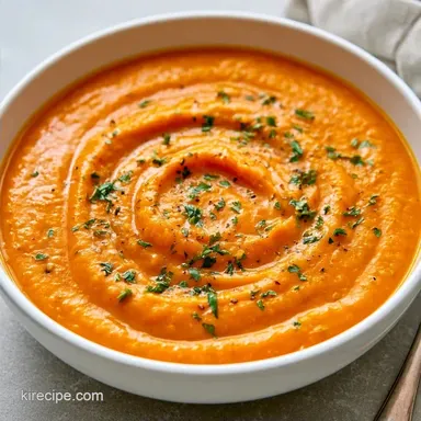 Carrot and Red Lentil Soup in 30 Minutes