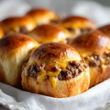 Cheeseburger Sliders Recipe with Onion Soup Mix for 12 Sliders Recipe Card