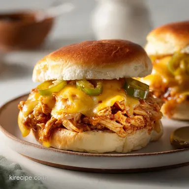 Cheesy Chicken Sloppy Joe Recipe with Bell Peppers in 30 Minutes Recipe Card