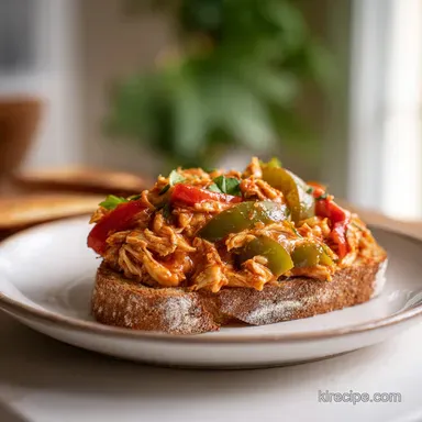Cheesy Chicken Sloppy Joe Recipe with Bell Peppers in 30 Minutes