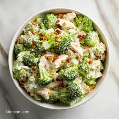 Chicken Salad Chick Broccoli Salad Recipe with Creamy Dressing Recipe Card