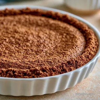 Chocolate Graham Cracker Crust in 20 Min Recipe Card