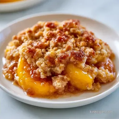 Classic Peach Crisp Recipe for 8 Servings