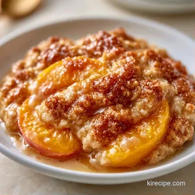 Peach Crisp Topping with Oats Recipe Card