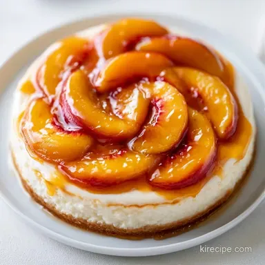 Cream Cheese Peach Cobbler for 8 Servings Recipe Card