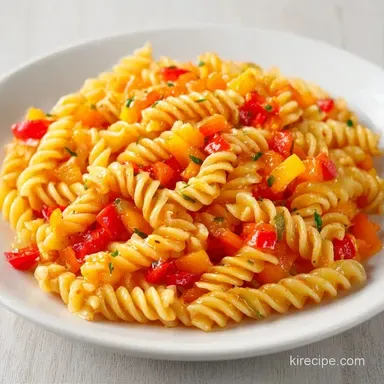 Bell Pepper Pasta Salad in 30 Minutes Recipe Card