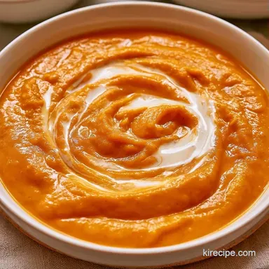 Soupe Butternut Squash for 6 Servings Recipe Card