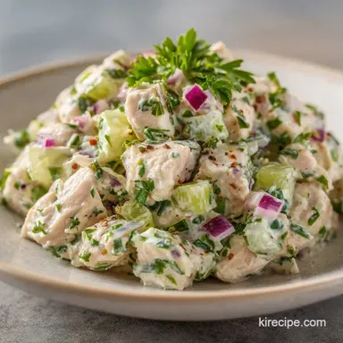 Creamy Chicken Salad for 6 Servings Recipe Card